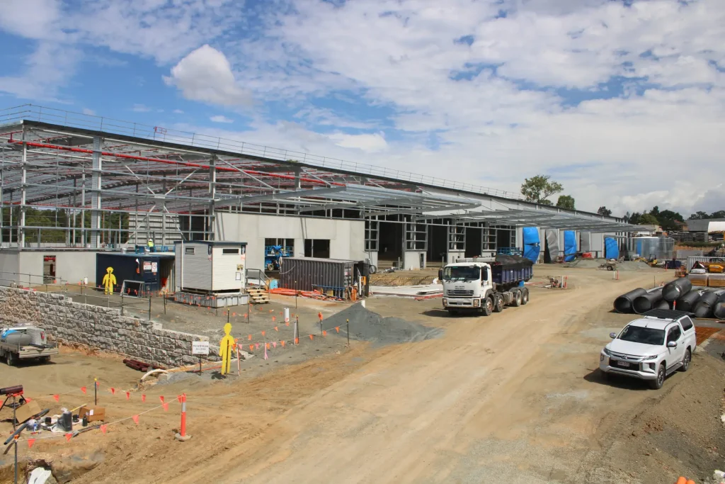 Timelapse camera installed on construction site capturing long-term building progress